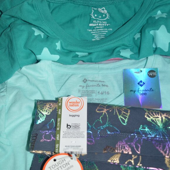 Girls 14/16 Hello Kitty cat  butterfly 3 pc bundle - Picture 4 of 5